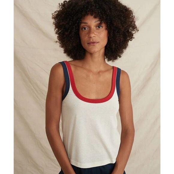 Marine Layer Women's Re-Spun High Softness Fabric Tank Top Tee T-Shirt - Picture 5 of 8